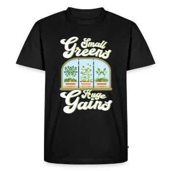 Jardinage de l’agriculture micro-verte - T-shirt Premium bio Homme - noir - Devant - Nico (187cm)