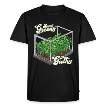 Jardinage de l’agriculture micro-verte - T-shirt Premium bio Homme - noir - Devant - Nico (187cm)