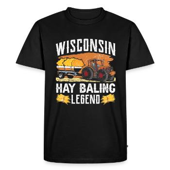 Arepas Colombien Venezuela Nourriture - T-shirt Premium bio Homme - noir - Devant - Nico (187cm)