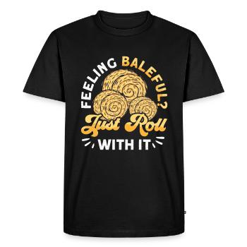 Arepas Colombien Venezuela Nourriture - T-shirt Premium bio Homme - noir - Devant - Nico (187cm)