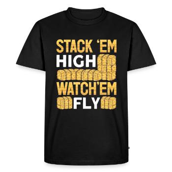 Arepas Colombien Venezuela Nourriture - T-shirt Premium bio Homme - noir - Devant - Nico (187cm)