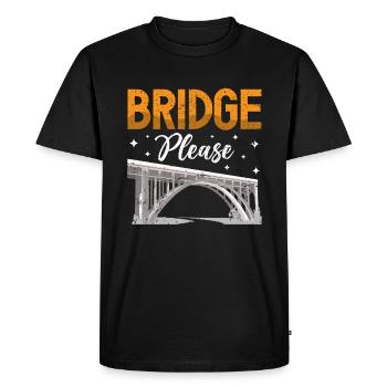 Bridge Construction and Bridge Engineer - Men's Premium Organic T-Shirt - black - Front - Nico (187cm)