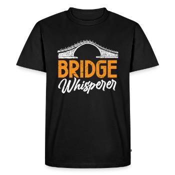 Bridge Construction and Bridge Engineer - Men's Premium Organic T-Shirt - black - Front - Nico (187cm)