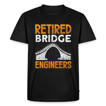 Bridge Construction and Bridge Engineer - Men's Premium Organic T-Shirt - black - Front - Nico (187cm)