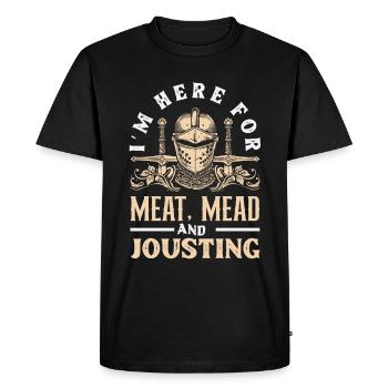 Medieval Sword Festival - Men's Premium Organic T-Shirt - black - Front - Nico (187cm)