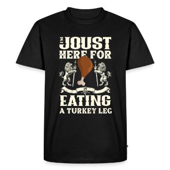 Medieval Sword Festival - Men's Premium Organic T-Shirt - black - Front - Nico (187cm)
