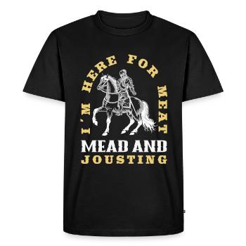 Medieval Sword Festival - Men's Premium Organic T-Shirt - black - Front - Nico (187cm)