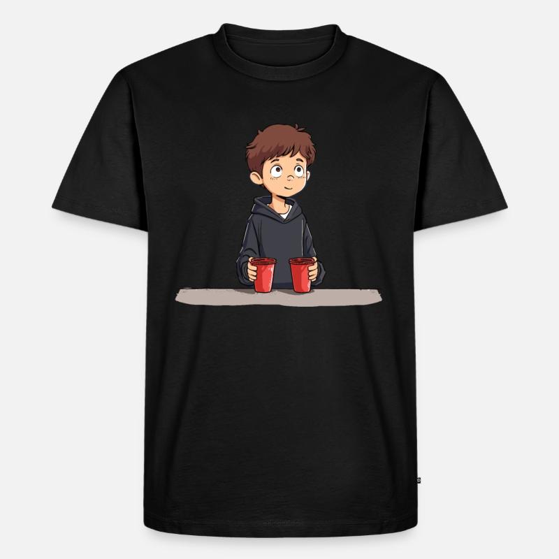Stapeln Von Bechern Speed Stacker - Männer Premium Bio T-Shirt - Schwarz