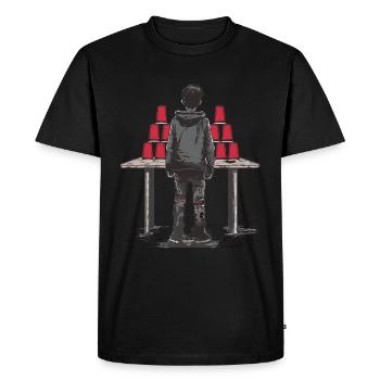 Empilage de gobelets Speed Stacker - T-shirt Premium bio Homme - noir - Devant - Nico (187cm)