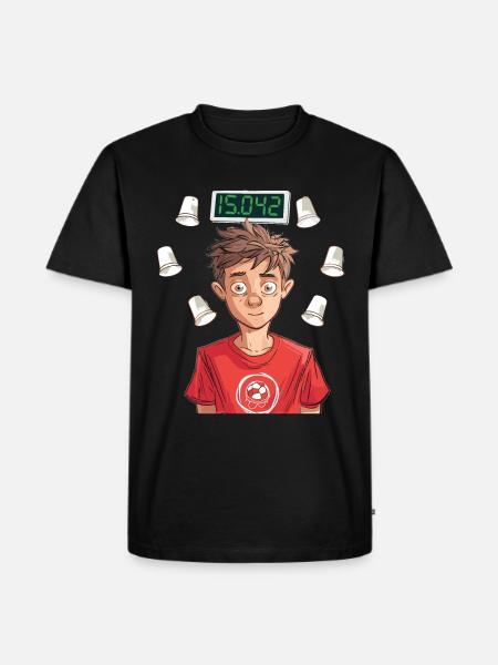 Stacking Cups Speed Stacker - Men's Premium Organic T-Shirt - black