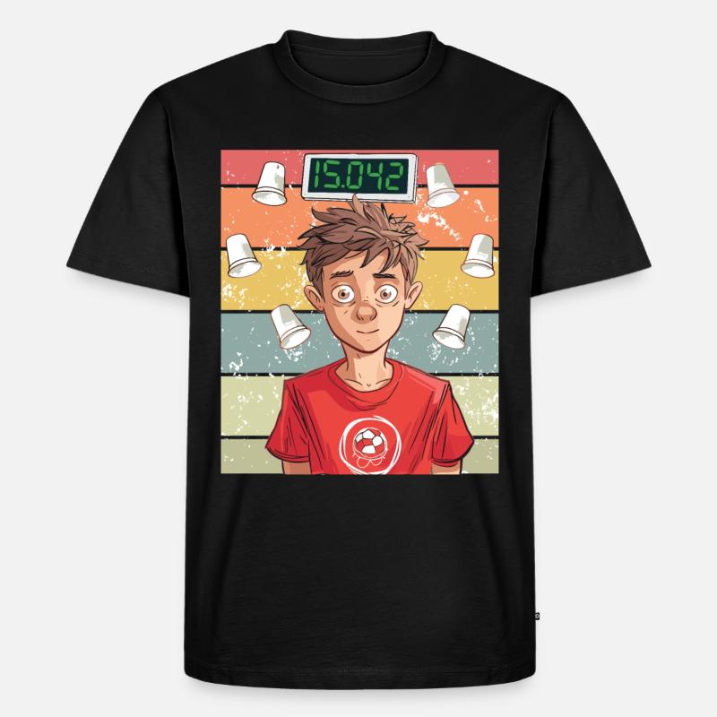 Stapeln Von Bechern Speed Stacker - Männer Premium Bio T-Shirt - Schwarz
