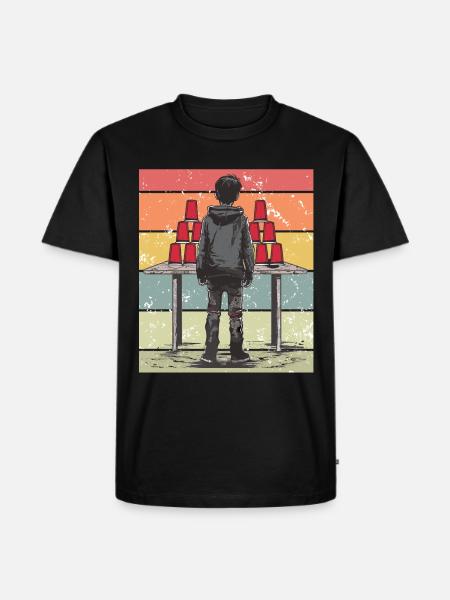 Stacking Cups Speed Stacker - Men's Premium Organic T-Shirt - black
