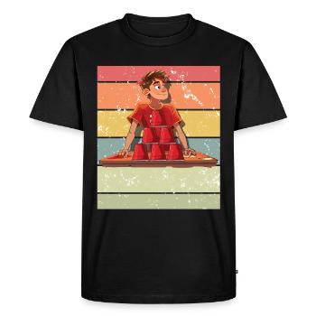 Stacking Cups Speed Stacker - Men's Premium Organic T-Shirt - black - Front - Nico (187cm)