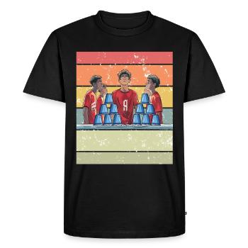 Empilage de gobelets Speed Stacker - T-shirt Premium bio Homme - noir - Devant - Nico (187cm)