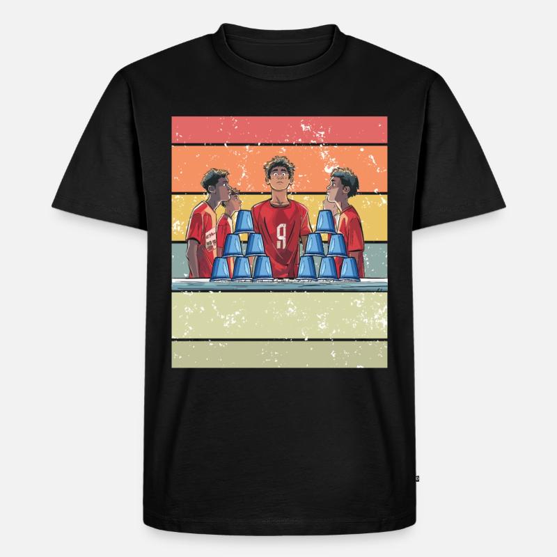 Stapeln Von Bechern Speed Stacker - Männer Premium Bio T-Shirt - Schwarz