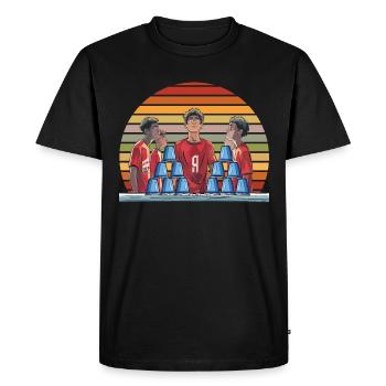 Empilage de gobelets Speed Stacker - T-shirt Premium bio Homme - noir - Devant - Nico (187cm)