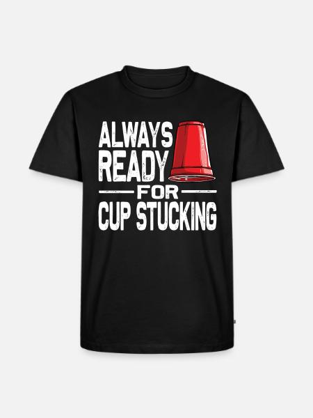 Stacking Cups Speed Stacker - Men's Premium Organic T-Shirt - black