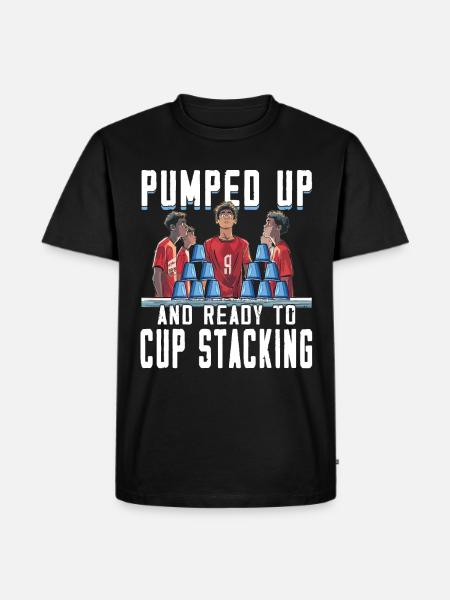 Stacking Cups Speed Stacker - Men's Premium Organic T-Shirt - black