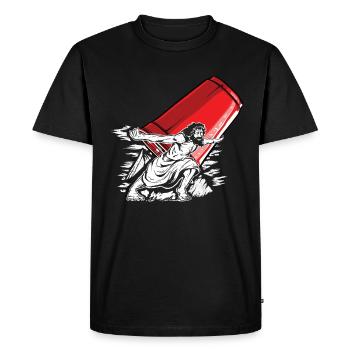 Empilage de gobelets Speed Stacker - T-shirt Premium bio Homme - noir - Devant - Nico (187cm)
