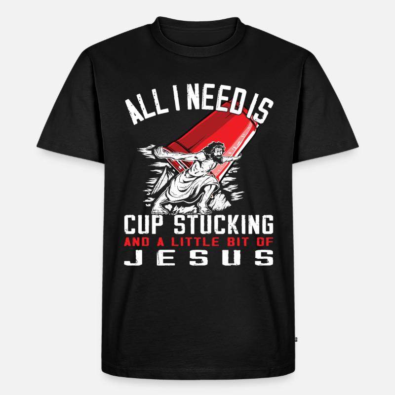 Empilage de gobelets Speed Stacker - T-shirt Premium bio Homme - noir