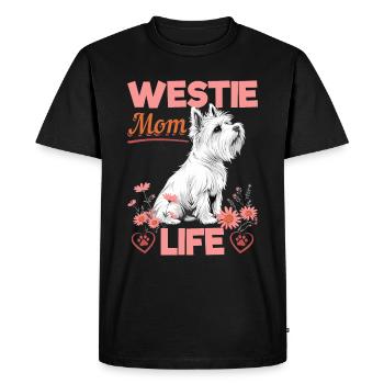 Westie West Highland White Terrier race de chien - T-shirt Premium bio Homme - noir - Devant - Nico (187cm)