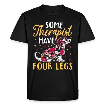 Teckel Doxie Wiener Race de chien Quelques thérapeutes - T-shirt Premium bio Homme - noir - Devant - Nico (187cm)