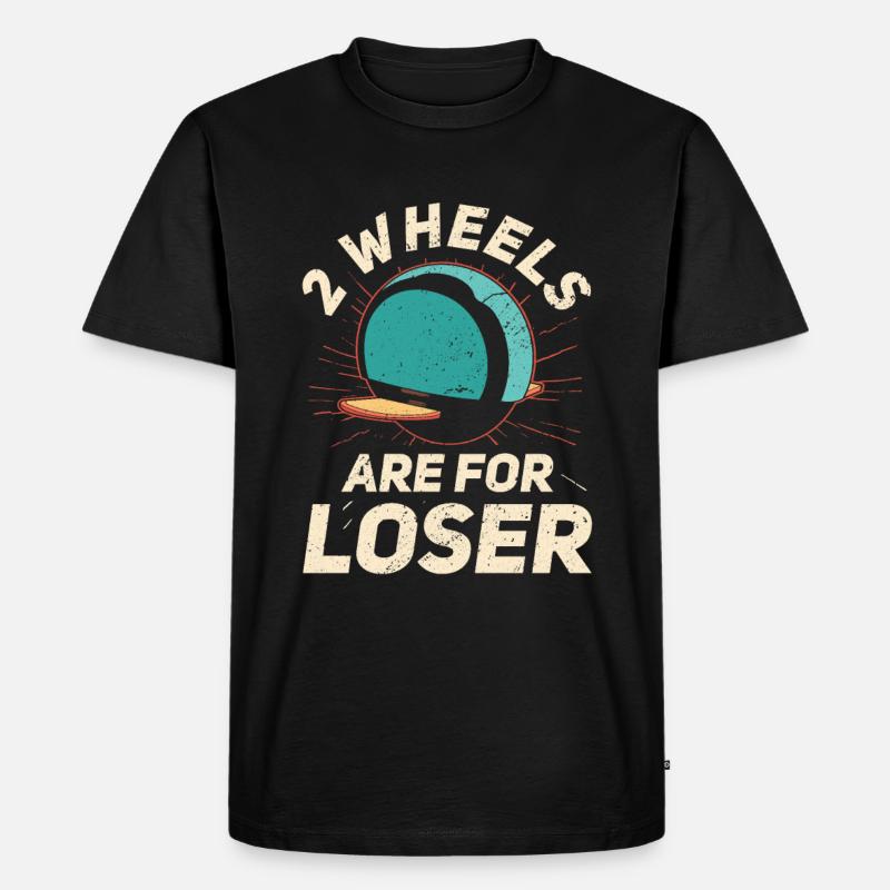 Euc E-unicycle Elektrisches Einrad - Männer Premium Bio T-Shirt - Schwarz