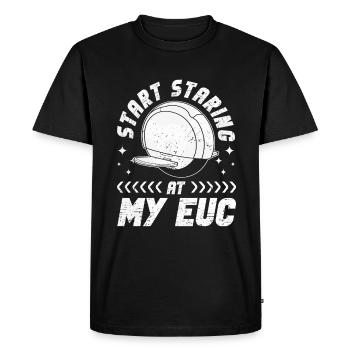 Euc E-monocycle Monocycle Électrique - T-shirt Premium bio Homme - noir - Devant - Nico (187cm)