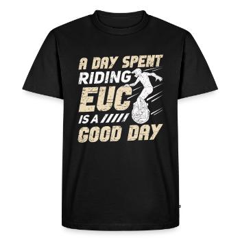 Euc E-monocycle Monocycle Électrique - T-shirt Premium bio Homme - noir - Devant - Nico (187cm)