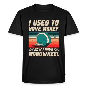 Euc E-monocycle Monocycle Électrique - T-shirt Premium bio Homme - noir - Devant - Nico (187cm)