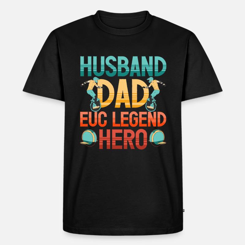 Euc E-unicycle Elektrisches Einrad - Männer Premium Bio T-Shirt - Schwarz