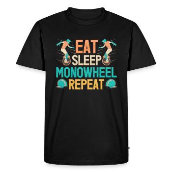 Euc E-unicycle Elektrisches Einrad - Männer Premium Bio T-Shirt - Schwarz - Vorne - Nico (187cm)