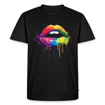 Anniversaire Naissancegay Naissance-gay Gay Gay - T-shirt Premium bio Homme - noir - Devant - Nico (187cm)