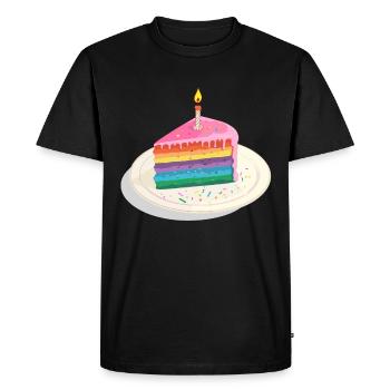 Anniversaire Naissancegay Naissance-gay Gay Gay - T-shirt Premium bio Homme - noir - Devant - Nico (187cm)