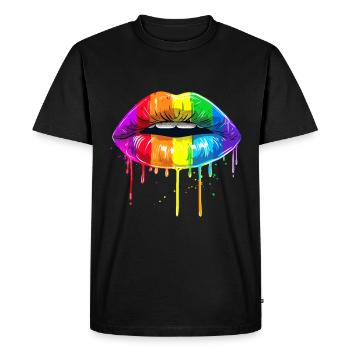 Anniversaire Naissancegay Naissance-gay Gay Gay - T-shirt Premium bio Homme - noir - Devant - Nico (187cm)