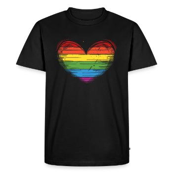 Anniversaire Naissancegay Naissance-gay Gay Gay - T-shirt Premium bio Homme - noir - Devant - Nico (187cm)