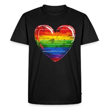 Anniversaire Naissancegay Naissance-gay Gay Gay - T-shirt Premium bio Homme - noir - Devant - Nico (187cm)