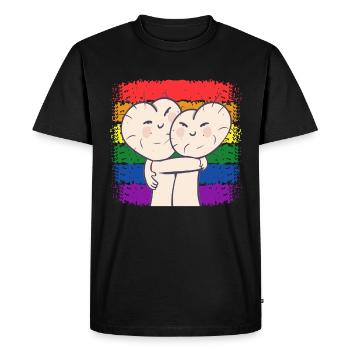 Anniversaire Naissancegay Naissance-gay Gay Gay - T-shirt Premium bio Homme - noir - Devant - Nico (187cm)