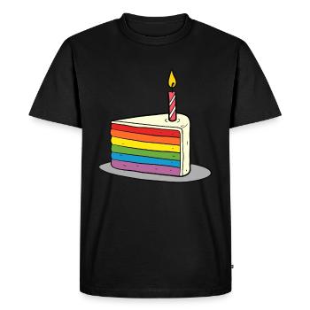 Anniversaire Naissancegay Naissance-gay Gay Gay - T-shirt Premium bio Homme - noir - Devant - Nico (187cm)