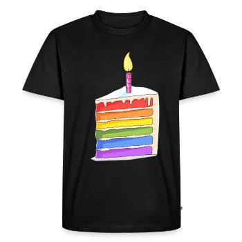 Anniversaire Naissancegay Naissance-gay Gay Gay - T-shirt Premium bio Homme - noir - Devant - Nico (187cm)