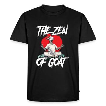 Goat yoga meditation, yoga class, yoga - Men's Premium Organic T-Shirt - black - Front - Nico (187cm)