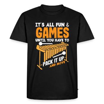 Vibraphone musical instrument - Men's Premium Organic T-Shirt - black - Front - Nico (187cm)