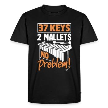 Vibraphone musical instrument - Men's Premium Organic T-Shirt - black - Front - Nico (187cm)