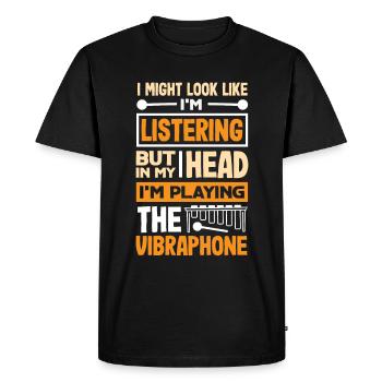 Vibraphone musical instrument - Men's Premium Organic T-Shirt - black - Front - Nico (187cm)