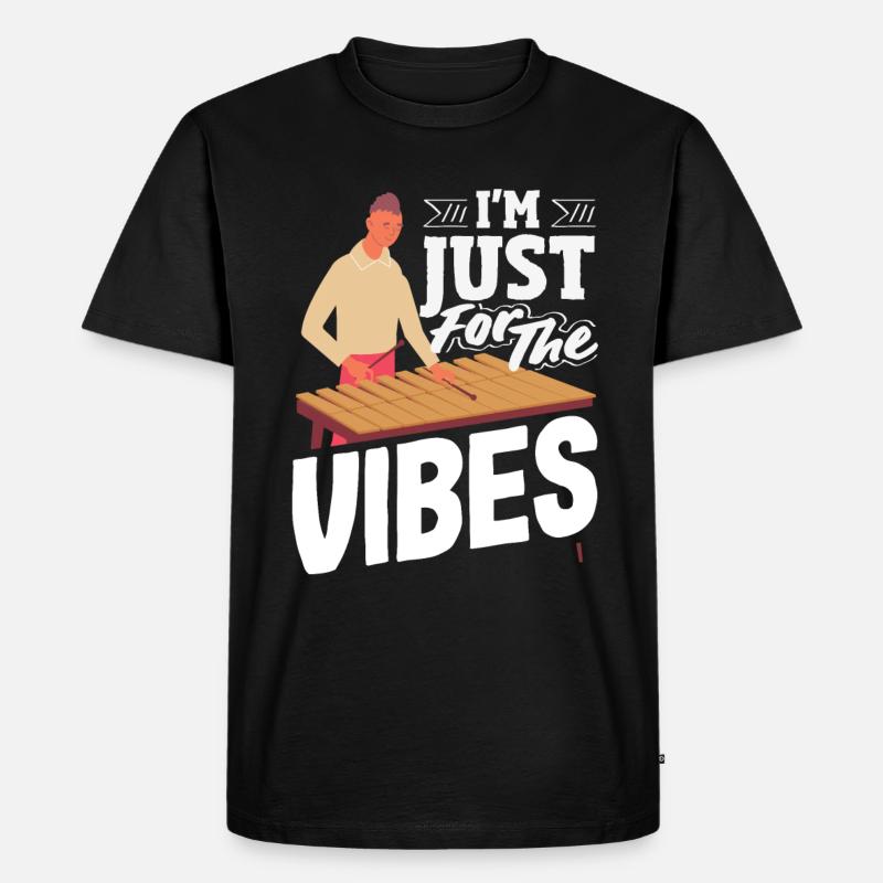Instrument de musique vibraphone - T-shirt Premium bio Homme - noir