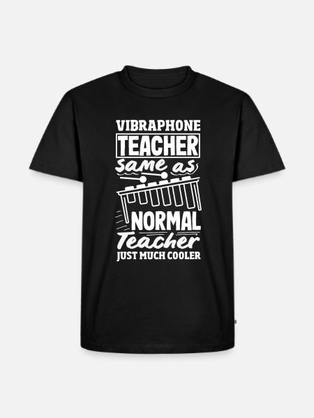 Vibraphon-musikinstrument - Männer Premium Bio T-Shirt - Schwarz