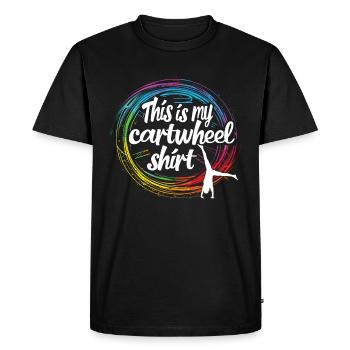 Gymnaste cool de la roue de charrette - T-shirt Premium bio Homme - noir - Devant - Nico (187cm)