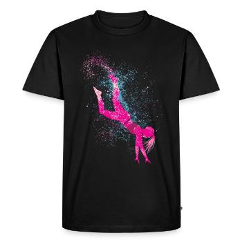 Gymnaste cool de la roue de charrette - T-shirt Premium bio Homme - noir - Devant - Nico (187cm)