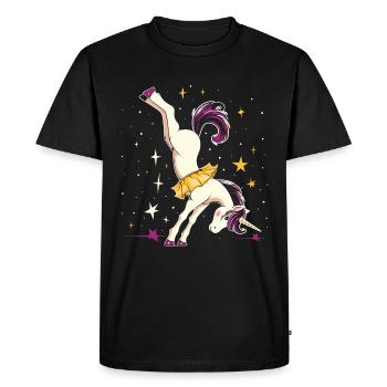 Gymnaste cool de la roue de charrette - T-shirt Premium bio Homme - noir - Devant - Nico (187cm)