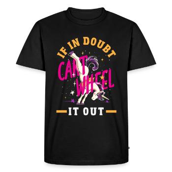 Gymnastique cool de la roue de charrette - T-shirt Premium bio Homme - noir - Devant - Nico (187cm)